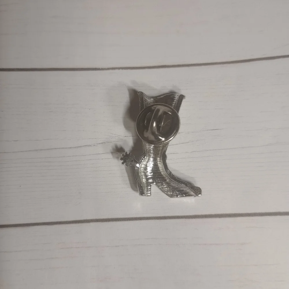 Vintage Ballou Reg'd signed silver boot pin - Picture 3 of 4